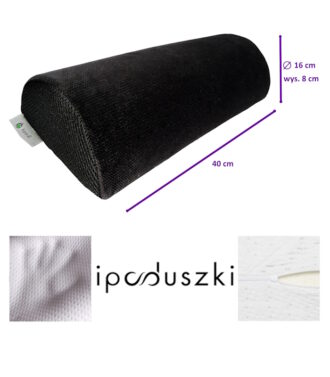Półwałek czarny wymiary ipoduszki 700×800